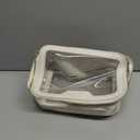 ROWNYEON Clear Makeup Case Toiletry Bag Multipurpose Travel Makeup Train Case Portable Cosmetic Organizer Transparent Storage Bag