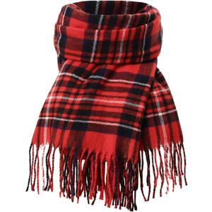 Scarf for Women, Women's Fall Winter Scarfs, Cashmere Feel Blanket Scarf, Classical Scottish Checked Long Shawl Wraps