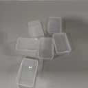 Jetec 6 Pieces Mini Plastic Clear Beads Storage Containers Box for Collecting Small Items, Beads, Jewelry, Business Cards, Game Pieces, Crafts (3.3 x 2.1 x 1 Inch)