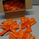 100 Pieces Emergency Whistles with Lanyard Safety Survival Whistles Loud Blast for Safety Camping Hiking Boating Hunting Survival Rescue Signaling (Orange)