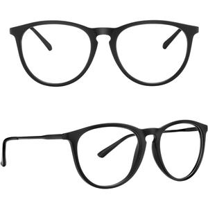 Blue Light Glasses for Woman Men, Anti Glare Eye Strain Computer Glasses (Black)