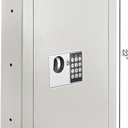 In-Wall Safe with Keypad and 2 Manual Override Keys - Protect Money, Jewelry, and Passports at Home or Business by Paragon Safes (White)