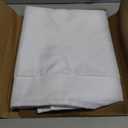 sancua 2 Pack White Tablecloth 60 x 102 Inch, Rectangle 6 Feet Table Cloth - Stain and Wrinkle Resistant Washable Polyester Table Cover for Dining Tables, Buffet Parties and Camping