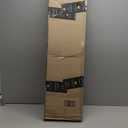 No Tools No Drill Cordless Roman Shades for Indoor Windows 100% Blackout, for Window Size 34" W  64" H White