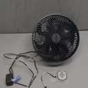 Comoistar 10 Inch Oscillating Wall Mount Small Fan with Remote Control and Timer, 4 Speeds, Included Adapter, 60Adjustable Tilt, High Velocity, 1.8m Cord, Quiet, for RV Bedroom Kitchen Gym, Garage