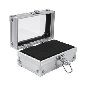 50 Holes Nail Drill Bit Holder Storage Box Case Nail Polishing Heads Holder Organizer Container for Salon Nail Grinding Head