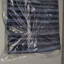 HOMEMONDE Hand Woven Rag Runner Eco Friendly Cotton Reversible Recycled Kitchen Outdoor Bathroom Navy, Size 6 Ft