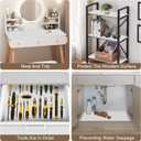 OcePor Non-Adhesive Drawer and Shelf Liner 12IN x 30FT, Non Slip Cabinet and Cupboard Liner, Kitchen Cabinet Liners for Shelves,Waterproof Drawer Shelf Liners for Cabinets/Bathroom Cupboard, White