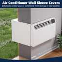 Through The Wall AC Wall Sleeve, Air Conditioner Wall Sleeve Covers with Exterior Grille, Thickened Sleeve for All Standard 26 Inch Through The Wall Air Conditioner Units, Easy Installation