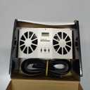 Car Solar Powered Exhaust Fan, Air Flow Window Fans, Solar Powered Exhaust Fan 2W (White)