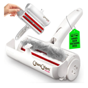 ChomChom Roller Pet Hair Remover – Original Size Reusable Lint Roller for Cat & Dog Hair on Furniture, Couch, Carpet, Car, Rugs & Bedding – Portable, Eco-Friendly (White)