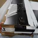 Jocoevol Modern Black 6 Drawer Dresser - Simply Chest of Drawers for Bedroom, Closet, Living Room, Hallway, Entryway, Wood Storage Double Dresser with Smooth Metal Rails - Black