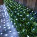 JOYIN 360 LED Christmas Net Lights,16.4 X 6.5 FT Christmas Mesh Lights with 8 Modes, Connectable, Waterproof for Bushes Trees Yard Indoor Outdoor Xmas Decorations (Cool White)