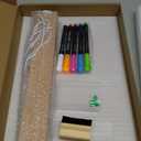 Light Up Clear Dry Drase Board 13 x 9 inch with 5 Markers, Acrylic Lighting Message Memo Note Board for Home/Office/Kitchen/Bedroom