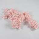 4 Forks100Cm Floating Snow Cherry Blossoms Flower for Road Leading Wedding Hall Artificial Silk Flower Wall Home Decoration(Pink)
