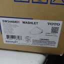 TOTO WASHLET S5 Electronic Bidet Toilet Seat with Instantaneous Water Heating, PREMIST and EWATER+ Wand Cleaning, Elongated, Cotton White - SW3446#01