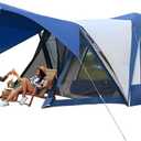 H&ZT 2in1 6-Person Huge SUV Tent Car Tailgate Tent with Porch, 10' x 10' Tent Attachment to SUV Car with 6' x 7' Screen Room Vestibule Awning Porch