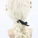 Topcosplay Judge Colonial Wig for Men Women Historical Powdered Wig Beige Halloween Costume Funny Wigs