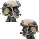 HEARFALCOM Comta III Tactical Headset Helmet ARC Rail Adapter Bracket Version Noise Cancelling Pickup Shooting Headset
