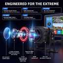 4K RV Backup Camera System, 10.1 in Touchscreen, 4 Wired Cameras