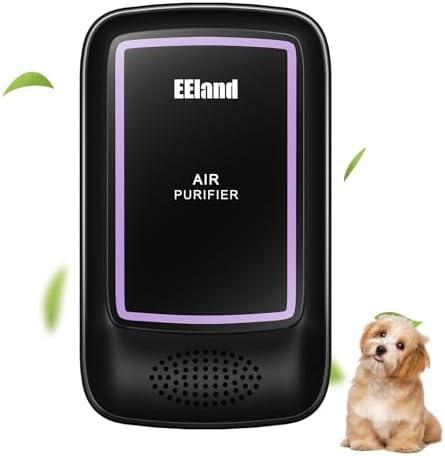 EEland Air Ionizers for Home – Plug in Air Purifier for Home & Cat Litter Deodorizer, Filterless Ion Generator Removes Pet, Smoke, Bathroom & Kitchen Odors, Compact Deodorizer for Bedroom