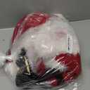 5 Pieces Girls Santa Dress, Santa Dress for Girls Kids Mrs Claus Costume with Belt Hat Christmas Cosplay (11-13Y)