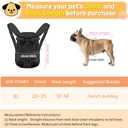 Inspack Dog Backpack Carrier/Cat Carrier, Adjustable Pet Front Carriers Travel Bag for Puppy Medium Dogs, Legs Out, Soft Ventilated Doggie Chest Carry Backpacks for Hiking/Camping, 10-16 lbs, Black