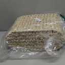 Toilet Paper Basket,Wicker Toilet Paper Storage with Lid,Decorative Boho Wicker Basket for Bathroom,Free Standing-Cream White