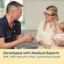 MAM Air Matte Pacifiers, for Sensitive Skin, 6+ Months, Best Pacifier for Breastfed Babies, Girl Pacifiers, 6-16 Months, 4 Count (Pack of 1) (Pale Mint / Fairy Dust / Cotton / Rose Pink)