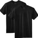Comfort Colors Adult Heavyweight Short Sleeve Tee, Style G1717/G1745, Multipack (X-Large, Black (2-pack))