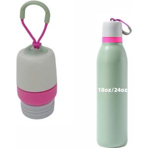 Replacement Lid Compatible with Owala FreeSip Twist Insulated Stainless Steel 18oz 24oz Water Bottle (Rose Red)