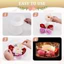 2Pcs Acrylic Cake Display Stand 8'' 12'' Round 2Tier Clear Cylinder Cake Box for Wedding Birthday Party Decor (8 /12 Inch)