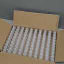 Lnrueg 100 Pcs 1 oz Travel Bottles - Hand Sanitizer Bottle Mini Clear Bottles with Flip Caps, Portable Empty Refillable Containers for Shower Gel, Face Creams, Body Lotions,Clear (White)