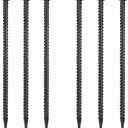 16 Inch Rebar Stakes, Ground Stake, 1/2 Inch DiameterGalvanized Steel Ground Anchors, Landscpe Stakes, Heavy Duty Metal SpikesAsphalt Anchor,Used for Speed Bump Wheel Stop and Camping (6 Pack)