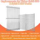 17.5" Grill Grates for Weber Spirit 300, Spirit 700, Genesis Silver/Gold/Platinum B/C, Genesis 1000-3500 (Part #7638) 304 Stainless Steel 2-Pack