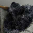 6x9 Ft Large Shag Rugs for Living Room, Tie-Dyed Ultra Soft Fluffy Furry Area Rugs for Bedroom Indoor Floor, Aesthetic Carpet for Kids Home Decor (Dark Grey)