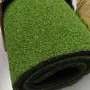 DCQ Real Feel 5x4ft & 6x4ft Golf Hitting Mat, Large Golf Mat, Dual Turf, Fairway & Rough Artificial Grass, Golf Practice Mat Indoor & Outdoor, Driving & Chipping Pad with Cushion, Golf Simulator Mat