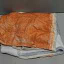 Orange Grey Throw Blanket Abstract Art Painting Blankets Soft Plush Fleece Blankets for Women Men Kids Birthday Gift 60"X50"