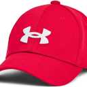 Under Armour Boys' Blitzing Cap Stretch Fit (Small-Medium, (600) Red / / White)