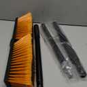 PBHEPJ 18 Inchs Push Broom Outdoor Heavy Duty, Shop Broom with 60" Long Bandle for Cleaning Outdoor or Indoor Tile, Garage, Shop, Deck, Concrete, Wood, Stone, Patio Floor