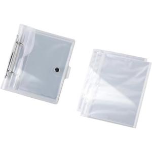 4x6 Small Photo Album Holds for 100 Pictures, Card Photo Sleeve Mini Photo Album photo book, Waterproof Pocket Photo Holder, Photo Pocket for Name Card, Postcards, Recipe Cards, Refillable (Clean)