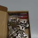 4 Pack Soft Close Cabinet Door Hinges for 1/2" Partial Overlay Cupboard, 100 Degree Opening Angel, Stainless Concealed Kitchen Cabinet Hinges with Mounting Screws and Manual