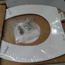 Bemis 1500EC 390 Lift-Off Wood Elongated Toilet Seat, Cotton White (Pack of 1)