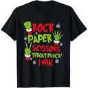 Rock Paper Scissors Throat Punch I Win Green Hand Costume T-Shirt
Size Small Ladies