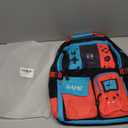 Boys Backpack Kids Bookbag TeensSchool Bag Luminous Game Large Capacity Bag(Blue/Red)