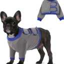 Dog Recovery Sleeves - Front Leg Protection, Prevent Licking, Breathable, Grey M Size (Medium(CHEST:17.3-21.6"))