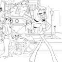 Hazbin Hotel: The Official Coloring Book