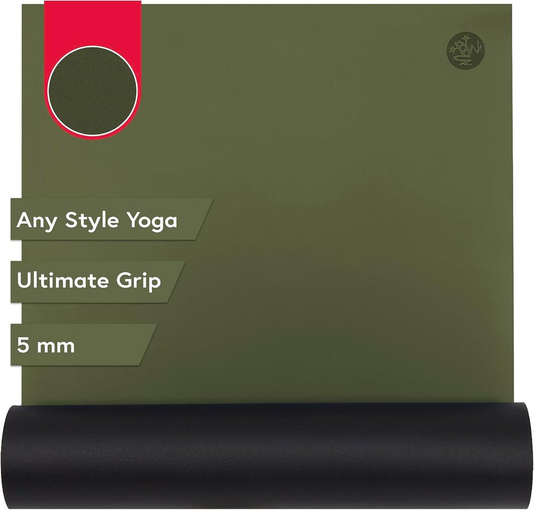 Manduka GRP Adapt Yoga Mat 71" - 5mm | Ultimate Grip | Sweat Ready for Any Style of Yoga | 71 x 24 x 1/16 inches
