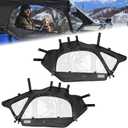 KEMIMOTO Upgraded X3 Upper Door Side Window Compatible with 2017-2026 Can-Am Maverick X3 2-Seater Model, Quality Zipper Keep Warm and Dry Waterproof Windproof, Work with Side Mirror Windshield Roof