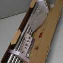 TONIAL Curtain Rod 32 to 58 Inch(2.6-4.8ft), Telescoping Splicing 3/4 Drapery Rods for Windows 20 yo 54 Inches, Decorative Single Rod with Small Cap Finial, Silver